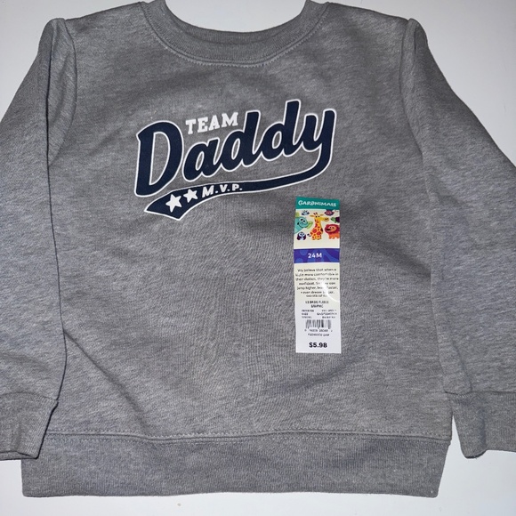 Team Daddy 24m sweatshirt - Picture 1 of 2